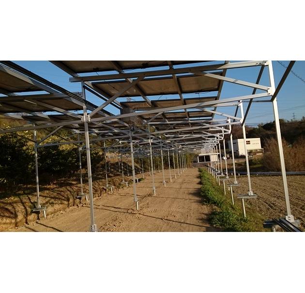 Soporte de aluminio fotovoltaico para cobertizo agrícola en Japón 362.88 kw
